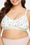 Rosaline Everyday Double Layered Non Wired Full Coverage Super Support Bra - Bleached Aqua — thumbnail 4